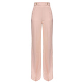 Pink Polyester Women's Trouser